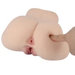 A4 TPE Färg flätor naturliga hud med vaginala och anal kapacitet