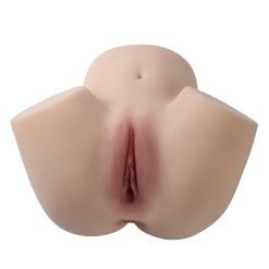 A4 TPE Färg flätor naturliga hud med vaginala och anal kapacitet