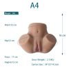 A4 TPE Brun medel, hög gluteal med vaginala och anal kapacitet