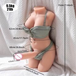 Sexuellt sexuellt sexuellt Ultra-realistiskt TPE, 55CM - Vaginal och Anal kapacitet