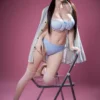 Salomé - 160 cm sexdocka med silikonhuvud och TPE-kropp, rörlig ROS-käke - EU-lager