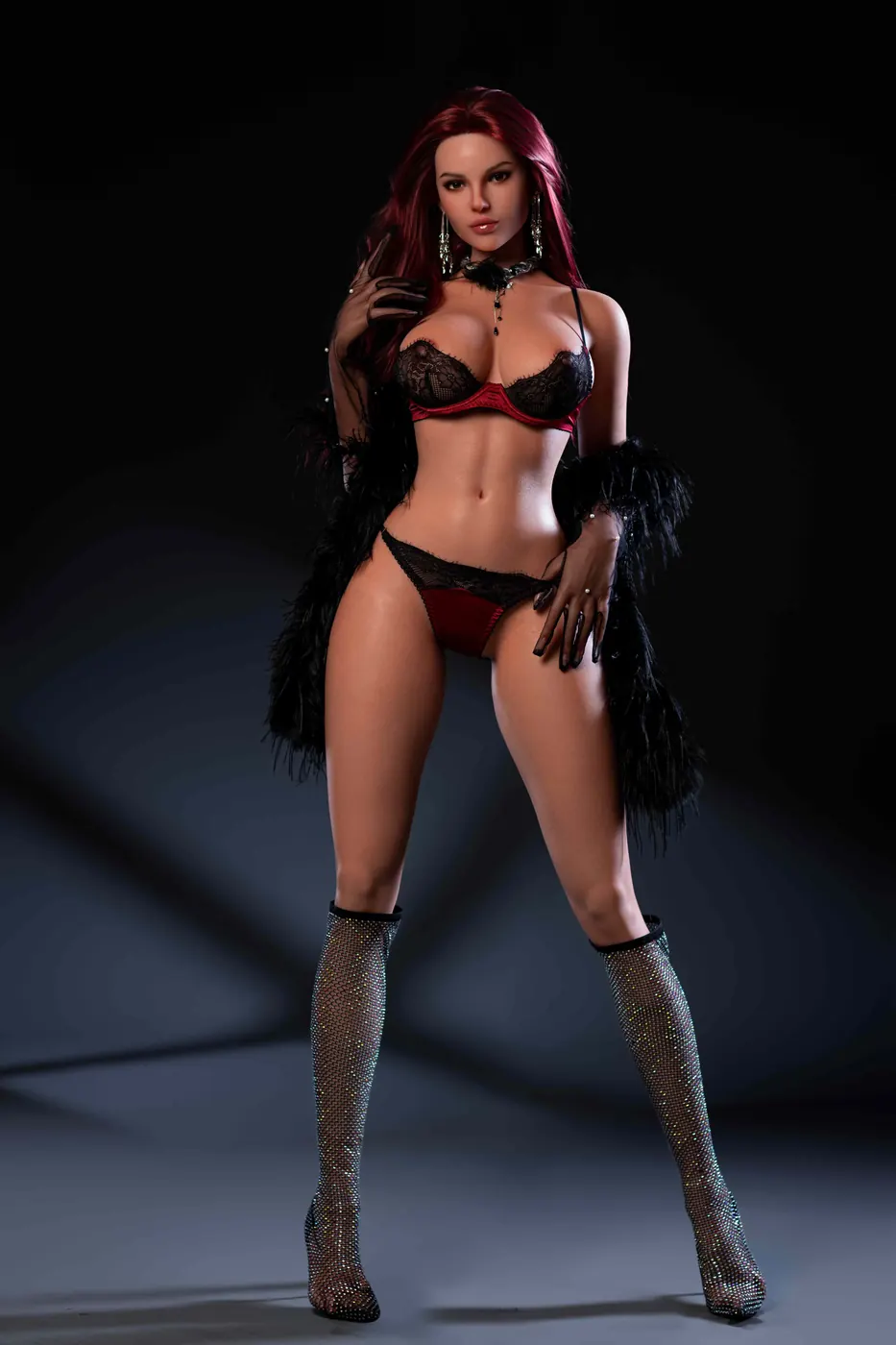 Esméralda Quimperlé - 165 cm TPE-sexdocka - Anpassningsbar