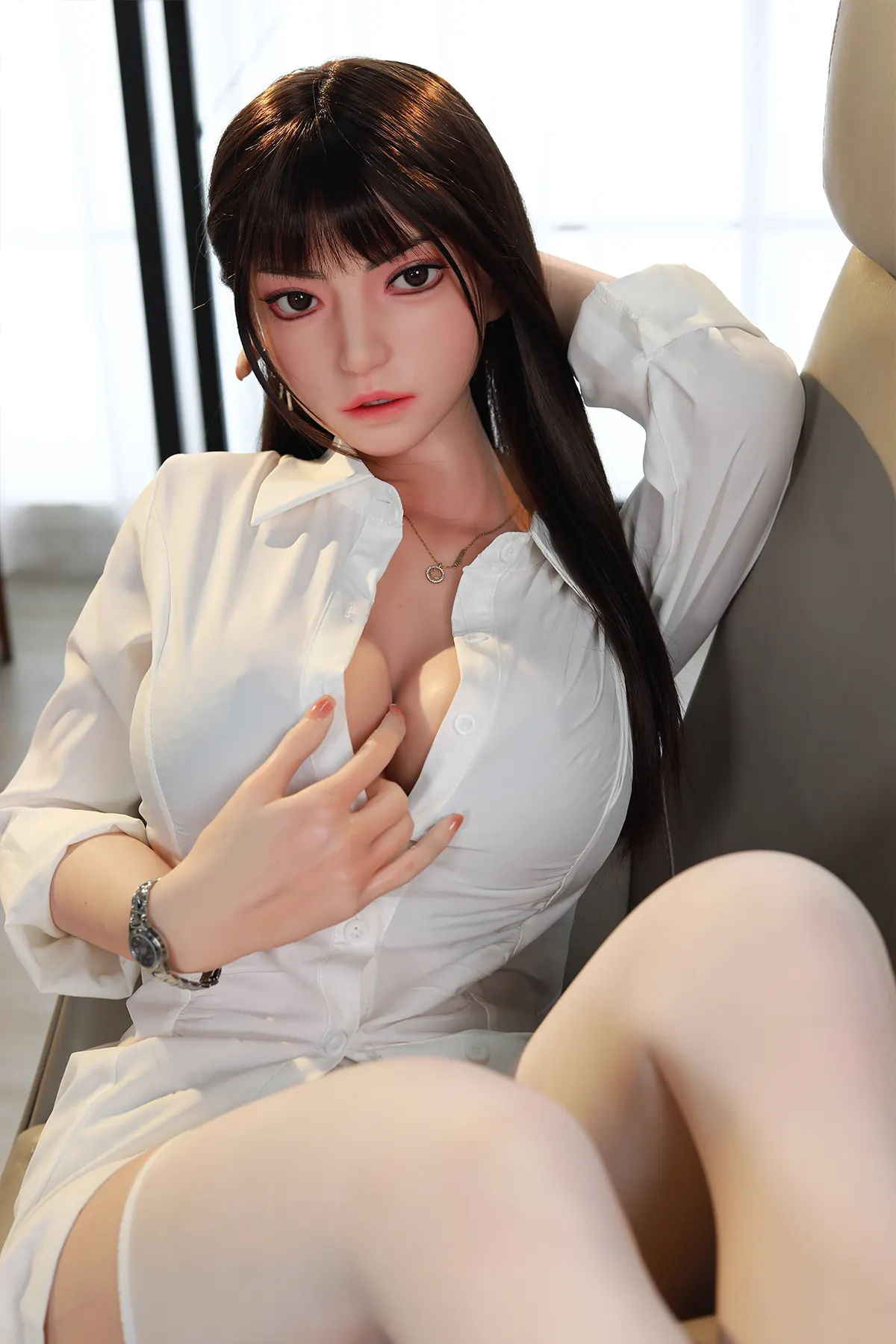Quitterie Vallier - 166 cm AiBei TPE-sexdocka - Anpassningsbar