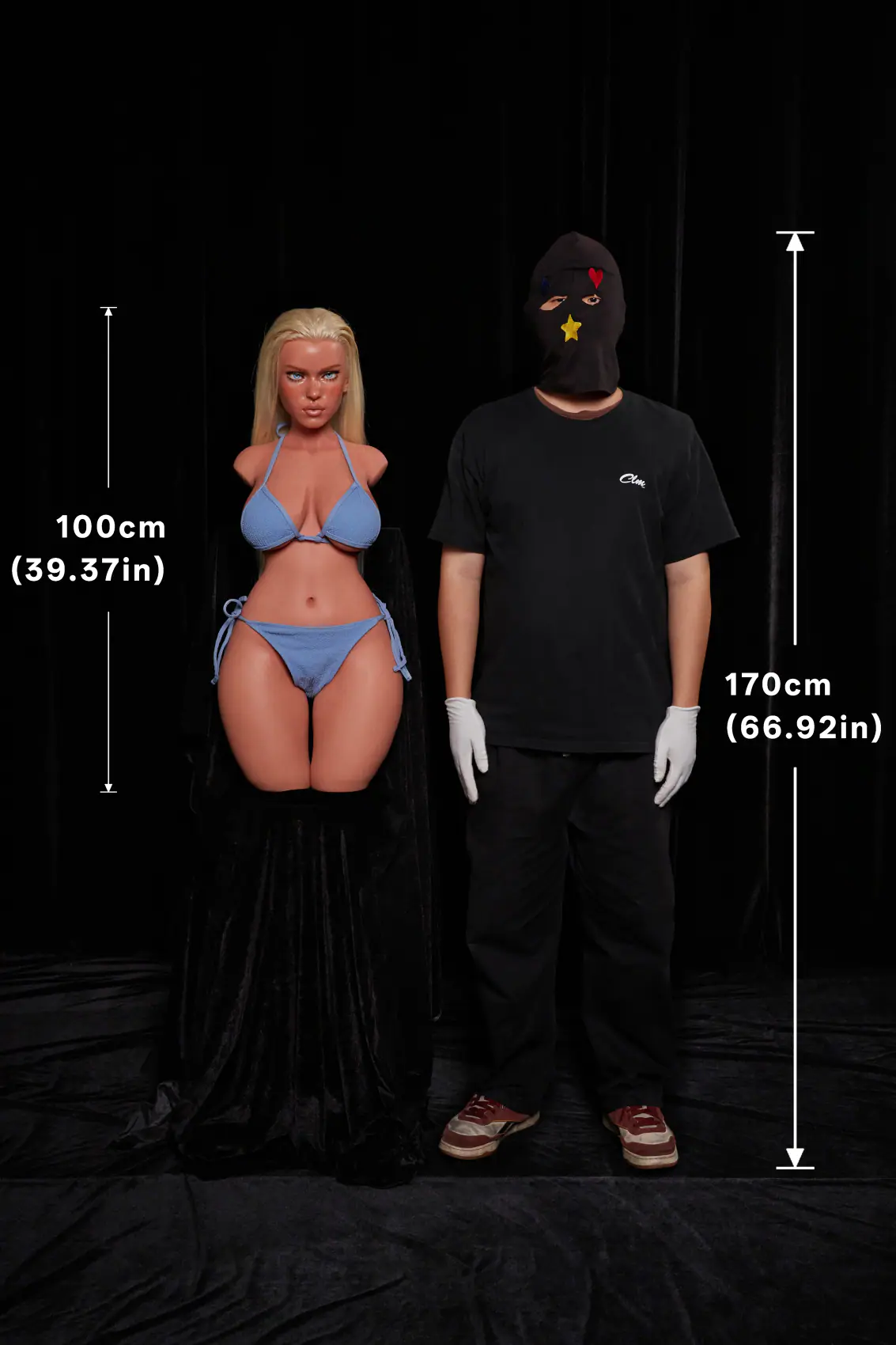 Fiora noir - Buste ULW 883 avec tête 1