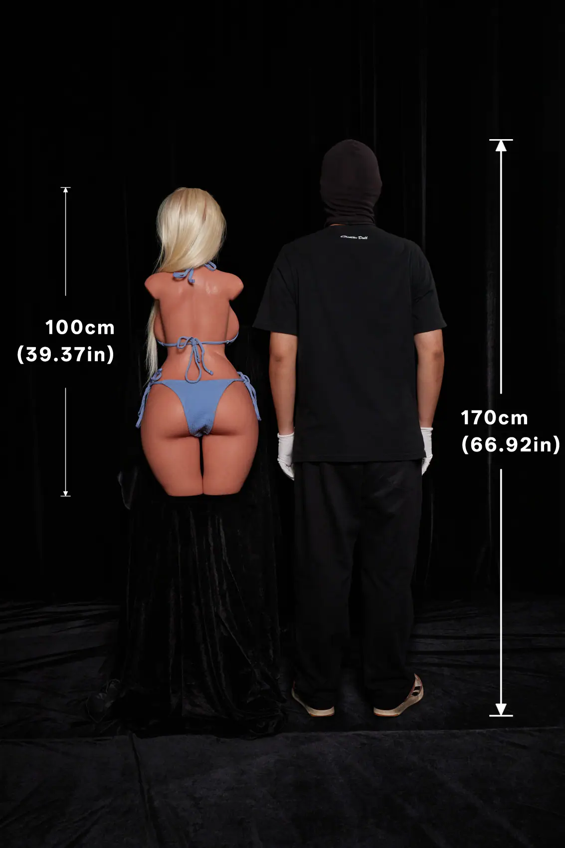 Fiora noir - Buste ULW 883 avec tête 2