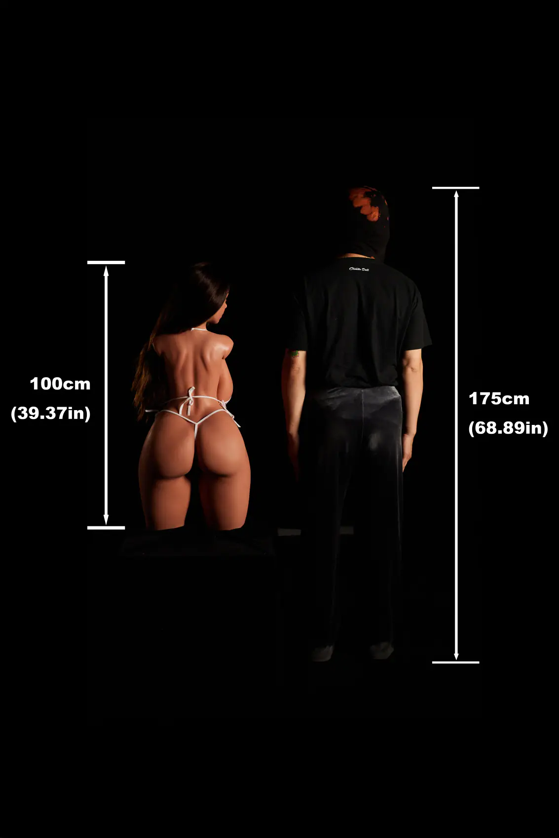 Hazel noir - Buste ULW 884 avec tête 1