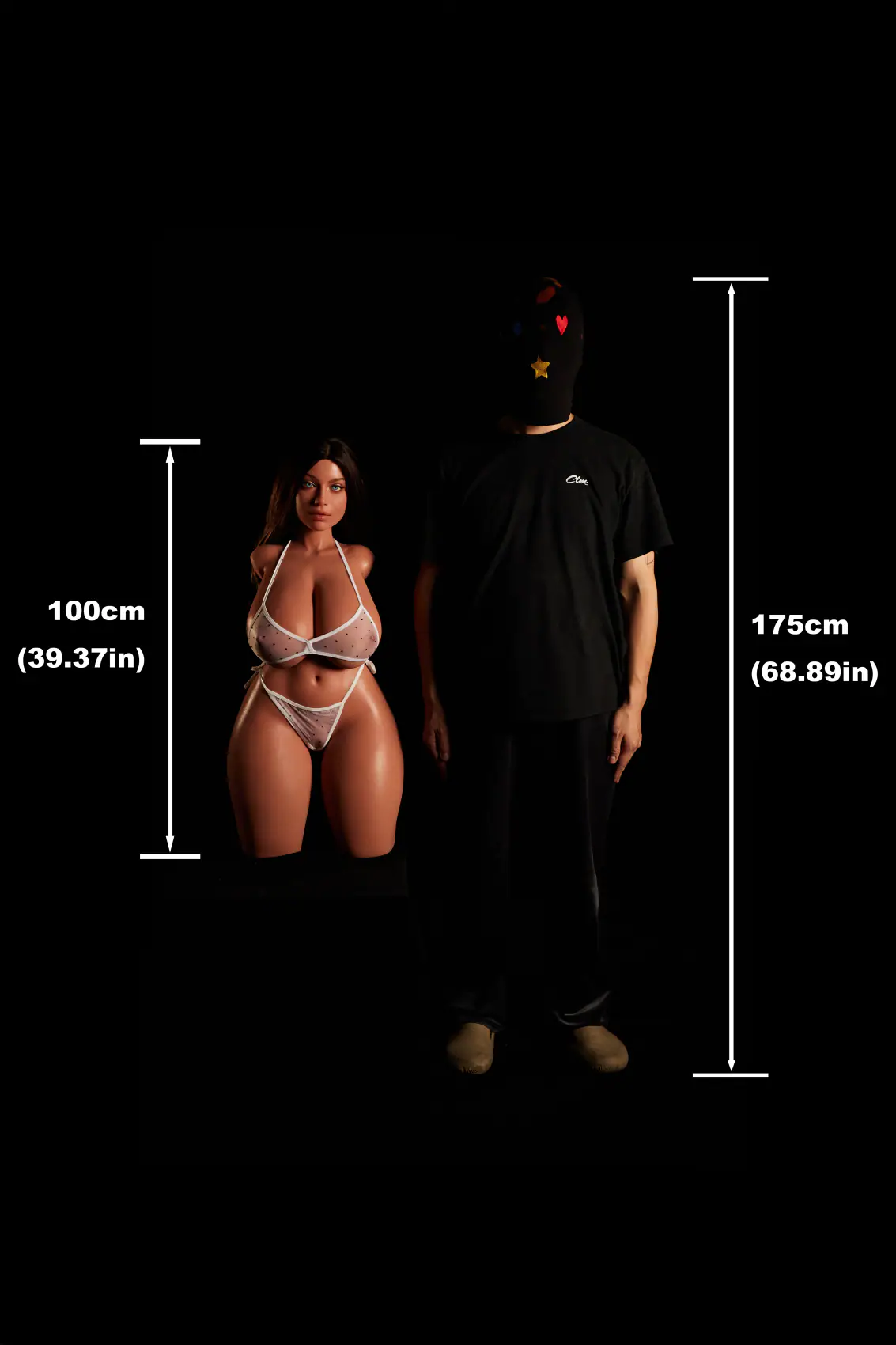 Hazel noir - Buste ULW 884 avec tête 2